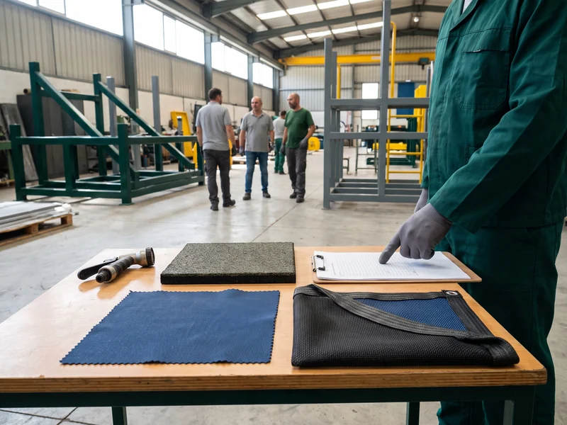 Partner-factory samples laid out for approval