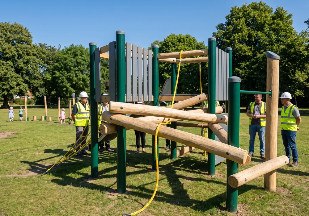 Robinia timber climbing piece
