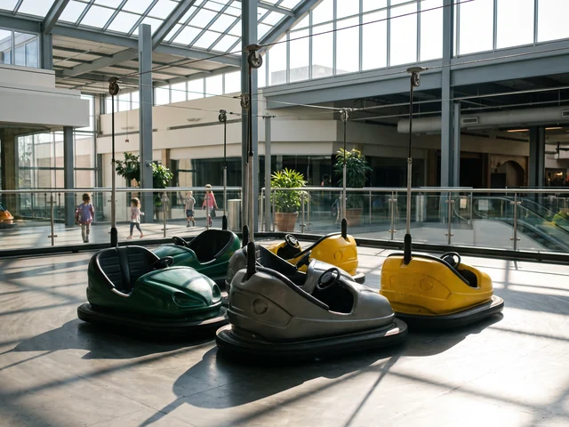 Electric kiddie ride in a shopping mall