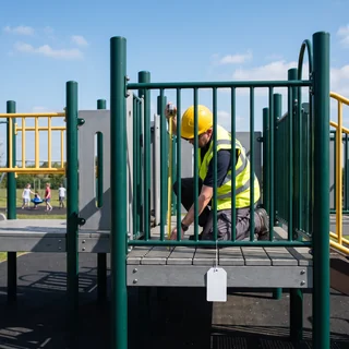 Safety inspection of a playground
